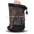 Small customized cheap drawstring mesh bag for golf ball